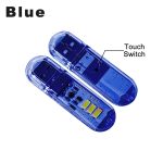 DC5V Touch Switch USB Mini LED Book Lamp 3LEDs 1.5W Portable LED Reading Light USB LED Night Light Camping Bulb For Power Bank