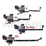 Haut parleur pour iPhone X Xs Max XR avec capteur de lumière de proximité, flex, original, câble d'assemblage