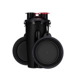 Dog 2 in 1 Bottle Pet Feeder Dog Water Bottle Collapsible Folding Bowl Travel Outdoor Food Water Storage For Cat Dog