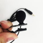 VOXLINK 3.5mm micro pince collier cravate pour téléphone portable parlant en Lecture 1.5m support pince Vocal Audio revers Microphones