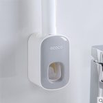 Distributeur mural automatique de dentifrice et porte-brosse, ensemble d'accessoires de salle de bains, pressoir de pâte à dents, distribution toilette, outil de suspension