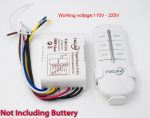 Digital Remote Control Light Switch Wireless ON OFF Remote Control Switch for Light Bulb Chandelier 220V RF433 1/2/3/4 Ways