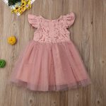 Robe princesse en dentelle pour bébés filles en tulle, tenue Tutu pour fête d'anniversaire pour enfants de 2 à 7 ans