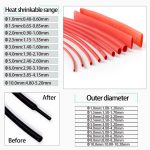 5 Meter 2:1 Polyolefin Shrink heat shrinkable tub Insulation repair wire 1 2 3 5 6 8 10mm Various colors heatshrink tubing