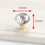 KAK Luxury Diamond Crystal Handles Shoebox Cabinet Handles Closet Dresser Drawer Knobs Wardrobe Pulls Pullers Furniture Hardware