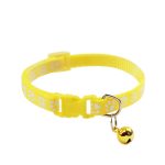 Cat Collar 12 Color Cat Necklace And Cat Paw Print Adjustable Collar Small Dog Collar Bell Positioning Pet Collar Pet Supplies