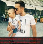 Hauts pour père et fils, t-shirts Best Friends, look de famille s'adapte parfaitement à la taille, vêtements assortis