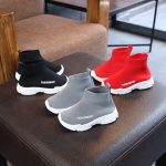 Automne Hiver Enfants Baskets Enfants Chaussures Décontractées À Enfiler respirant Enfants Chaussettes Chaussures de neige Antidérapantes Bottes Garçons Filles Chaussures de Sport