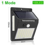 Goodland 228 144 LED Solar Light Outdoor Solar Lamp PIR Motion Sensor Solar Powered Sunlight Street Light for Garden Decoration
