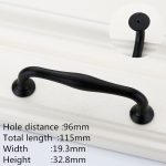 KK&FING Black Aluminum Alloy Kitchen Cabinet Handles Dresser Drawer Pulls Cupboard Wardrobe Door Knobs Furniture Handle Hardware
