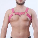 Cuir fétiche hommes Gay harnais ceintures réglable corps sexuel Cage poitrine harnais sangle Rave Gay vêtements pour BDSM Bondage sexe jeu