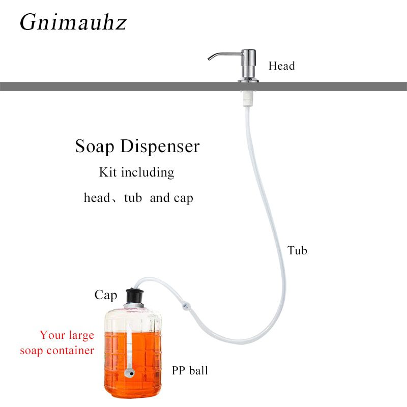 kitchen-liquid-soap-dispenser,-black--ABS-plastic-sink,-built-in-fluid-pump,-bathroom-extension-/-dispenser kitchen liquid soap dispenser, black ABS plastic sink, built-in fluid pump, bathroom extension / dispenser