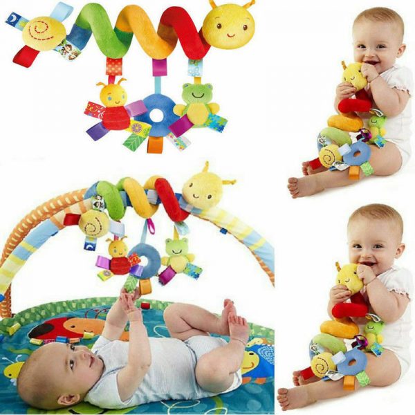 Jouets suspendus pour bébés garçons et filles, activité musicale en spirale, poussette, siège de voiture, hochets