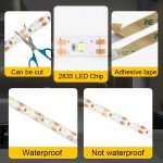 Waterproof LED Strip Mirror Light Bathroom 5V USB Touch / Hand Sweep Sensor Dimmable Strip Led For Mirror Table Wardrobe Light