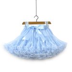 Jupe tutu à peluche pour petites filles, mini jupe princesse en tulle, pour fête, danse, pour enfants