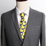 Cravate canard en caoutchouc jaune pour hommes, 8CM de largeur, à la mode, de l'émission de télévision comment j'ai rencontré votre mère, cadeau pour hommes