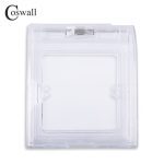 Coswall-boîte transparente étanche et anti-poussière Type 86 pour prise murale taille 86x86mm avec Installation interne