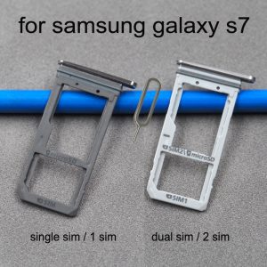 Boîtier d'origine pour Samsung Galaxy S7 G930 G930F G930FD G930A G930P, nouvel adaptateur de carte SIM et support de carte Micro SD