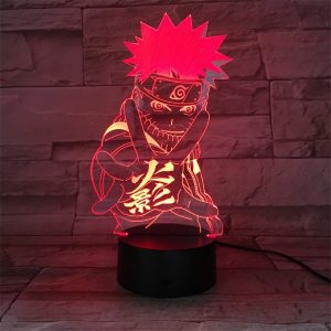 Lampe de chevet 3D, Figurine de Naruto, Anime Uzumaki, veilleuse multicolore pour enfants, lampe de Table, décoration de maison