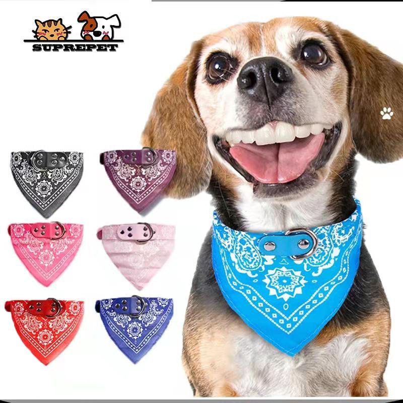 SUPREPET-Cute-Adjustable-Small-Dog-Collars-Puppy-Pet-Slobber-Towel-Outdoor-Cat-Collar-Print-Scarf--Design-Dog-Collar-Neckerchief SUPREPET Cute Adjustable Small Dog Collars Puppy Pet Slobber Towel Outdoor Cat Collar Print Scarf Design Dog Collar Neckerchief