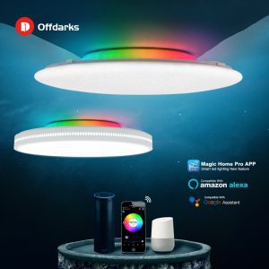 OFFDARKS Modern LED Smart Ceiling Light WiFi / APP Intelligent Control Ceiling lamp RGB Dimming 36W / 48W / 60W / 72W