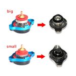 Car Motorcycle Styling D1 Spec Thermo Radiator Cap Tank Cover Water Temperature Gauge with Utility Safe 0.9 Bar/ 1.1 Bar/1.3 Bar