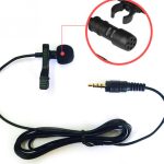 VOXLINK 3.5mm micro pince collier cravate pour téléphone portable parlant en Lecture 1.5m support pince Vocal Audio revers Microphones