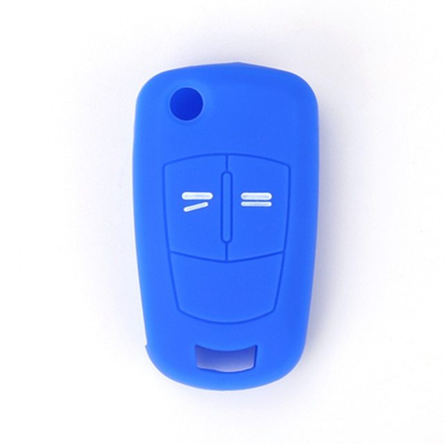 Hot silicone car key cover case shell fob for Vauxhall Opel Corsa Astra Vectra Signum 2 Buttons remote key shell