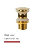 Bathroom Basin Sink Pop Up Drain Stopper Bathroom Faucet Accessories Brass Matt black/Chrome/Rose Gold/Brushed Gold