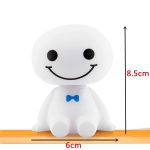 Cartoon Plastic Cute Shaking Head Robot Toys Doll Automotive Decoration Auto Interior Dashboard Bobble Head Toys Car Ornament