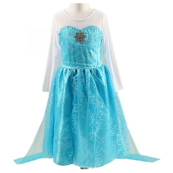 Robe de princesse des neiges pour les filles,vêtements de taille 4 à 10 ans, robes pour enfants, costume d'Halloween ou s'habiller pour le carnaval,
