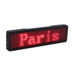 Bluetooth digital LED badge DIY programmable scrolling message mini LED display party event clear 11*55 pixels LED name sign