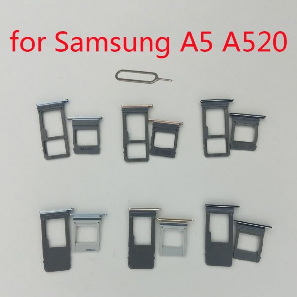 Support de carte SIM Original, pour Samsung A5 2017 A520 Galaxy A520F A520K A520L, boîtier de téléphone, nouvelle fente adaptateur de carte Micro SD