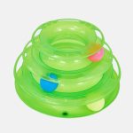 Three Levels Pet Cat Toy Training Amusement Plate Kitten Tower Tracks Disc Cat Intelligence Amusement Triple Disc tumblers