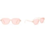 OEC CPO – lunettes de soleil carrées pour hommes et femmes, mode unisexe, petite monture jaune, rétro, à rivets, UV400 O403