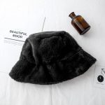 Chapeau seau en fausse fourrure pour femme et fille, solide, épais, doux et chaud, idéal pour la pêche ou les vacances en plein air