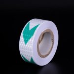 5cm*3m Car Safety Mark Warning Tape Reflective Strip Arrow Lattice Stickers For Bicycle Car Exterior Decoration Accessories