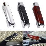 Universal Stylish Car Hand Brake Carbon Fiber Protector Cover Interior Decor 12.5cm x 2.5cm