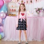 DXTON – Robe d’hiver pour fille, à manches longues, en coton, pour enfants de 2-8 ans, nouvelle collection 2018