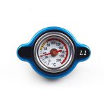Racing Small Size Thermost Radiator Cap COVER + Water Temp gauge 0.9BAR or 1.1BAR or 1.3 BAR Cover No logo(Big head)