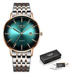 LIGE Luxury Ladies Watch Women Waterproof Rose Gold Steel Strap Women Wrist Watches Top Brand Bracelet Clocks Relogio Feminino
