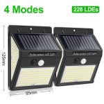 Goodland 228 144 LED Solar Light Outdoor Solar Lamp PIR Motion Sensor Solar Powered Sunlight Street Light for Garden Decoration