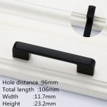 KK&FING Black Aluminum Alloy Kitchen Cabinet Handles Dresser Drawer Pulls Cupboard Wardrobe Door Knobs Furniture Handle Hardware