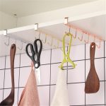 Étagère de rangement sans poinçon, capuchon suspendu, crochet d'armoire multifonction pour cuisine, roulement plus fort