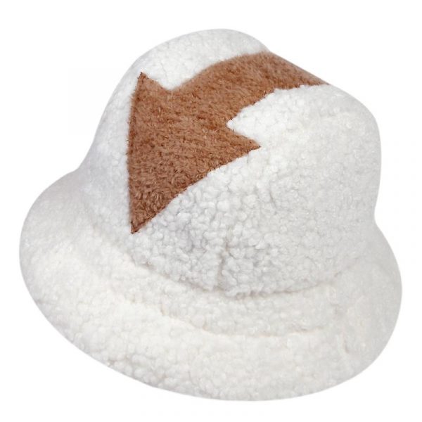 Appa – chapeau seau en laine d'agneau pour homme et femme, casquette de pêche chaude, en fausse fourrure, avec symbole de flèche imprimé, tendance, hiver