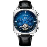 swiss famous brand watch montre automatique luxe chronograph Square Large Dial Watch Hollow Waterproof New mens fashion watches