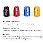 2 pièces accessoires de vélo en aluminium vélo pneu Valve capuchon Presta vtt vélo de route Tube intérieur Valve couvercle AV/FV universel voiture moto