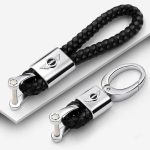 Leather Zinc Alloy Car Key Rings Keychain Key Chain For MINI Cooper R55 R56 R57 R58 R59 R60 F54 F55 F56 F57 F60 Car styling