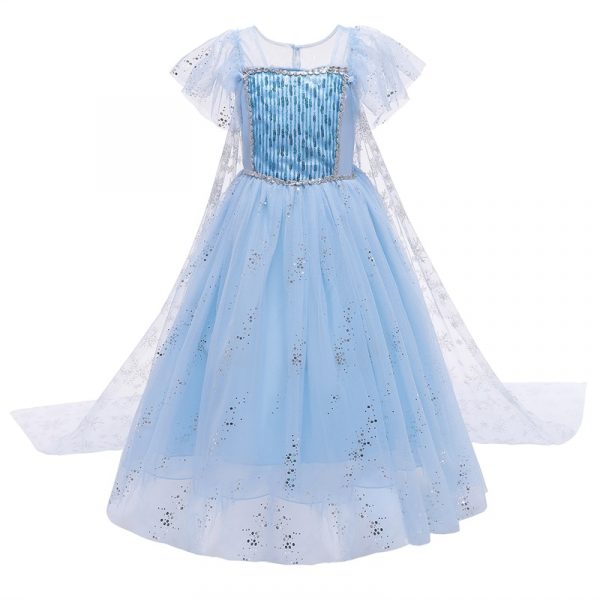 Robe de princesse des neiges pour les filles,vêtements de taille 4 à 10 ans, robes pour enfants, costume d'Halloween ou s'habiller pour le carnaval,