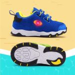 Dinoskulls 3-8 Garçons Chaussures Dinosaure LED Espadrilles Rougeoyantes Printemps Automne Enfants Sport 3D T-rex Mode Enfants Chaussures En Cuir Véritable